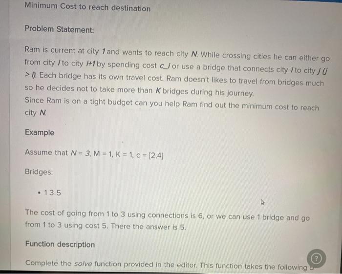  complete the function Solve, preferably in Python3 if not Java8. the