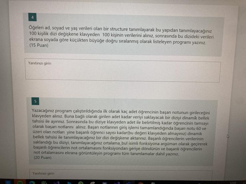  I need help with these C programming questions. 