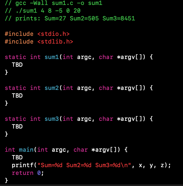 You have been given C files, each has the same logic,