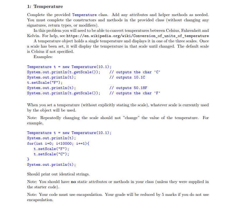 In Java please. Include comments for what your doing if possible. Do
