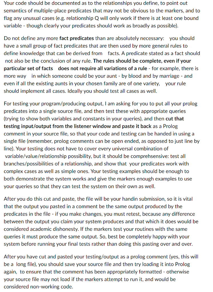 that reasons about family relationships. You got a bit of a start