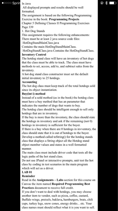  Please no copy and paste from other websites please (Java) In