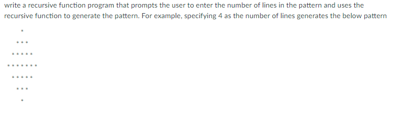 write a recursive function program that prompts the user to enter the