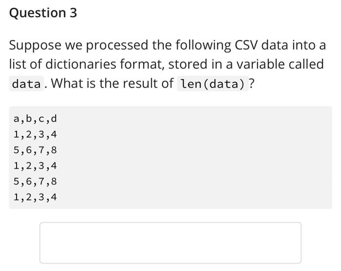 of the following list comprehension? PYTHON 1 nums = = [i %