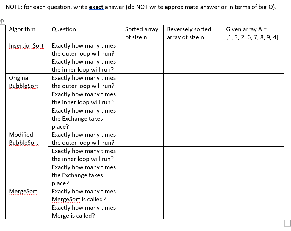  NOTE: for each question, write exact answer (do NOT write approximate