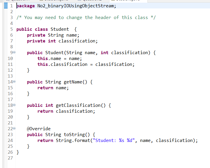 11 Zac 121 13 Stude Java E question 1 Write **TWO** programs.