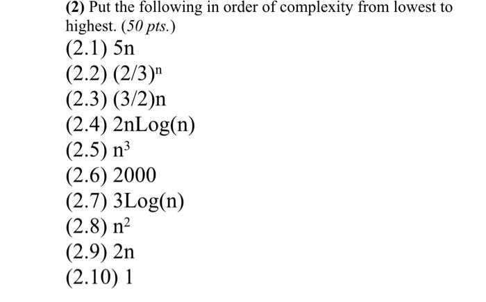 fundamental structures i need help with the question below (2) Put the