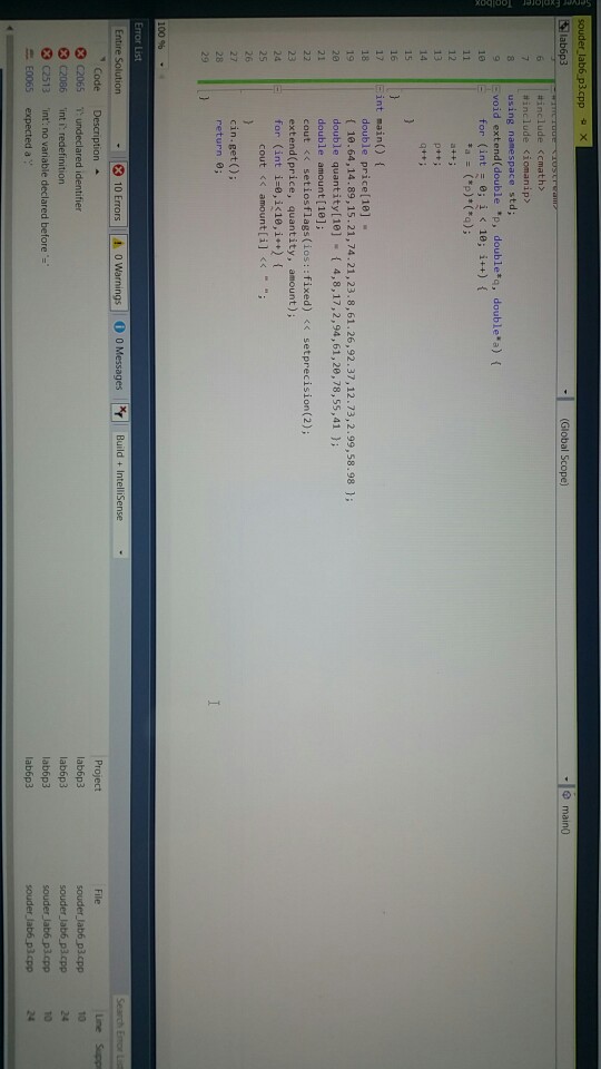 having troubles fixing my code include ath using namespace std; void extend