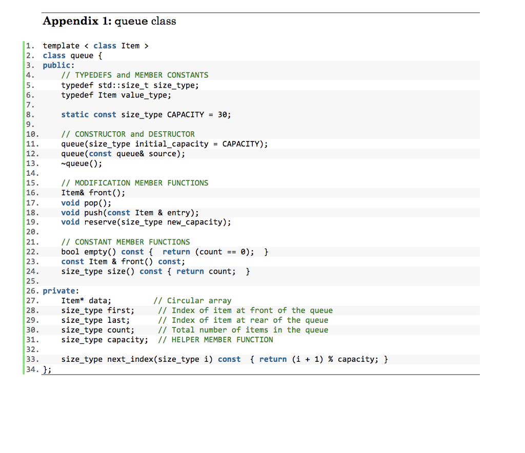 of this assignment), implement the following function, which increases the size of