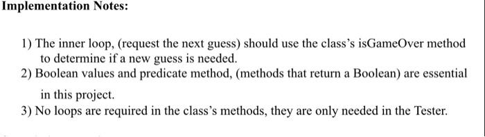 between the number and the guess. If the guess is above the