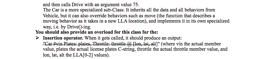 Tests ///// " "////////////////////////////" cout Vehicle v1; cout cout cout cout float