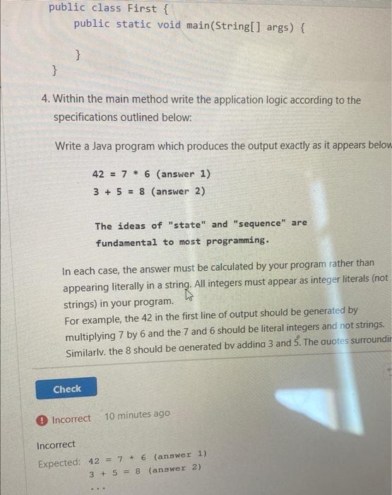 in java , literally just a simple math calculation thats calculated not