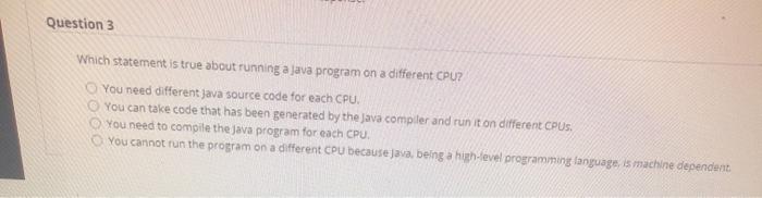 2 Where must program instructions and data reside in order for the
