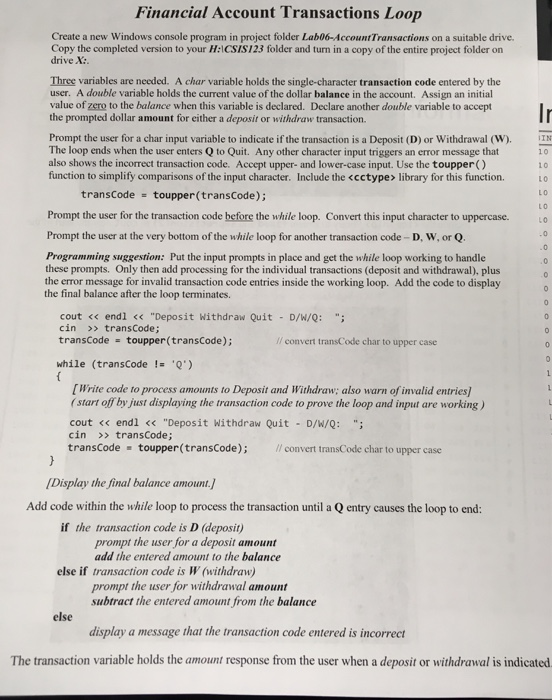  c++ programming Read the instructions carefully And write a program in