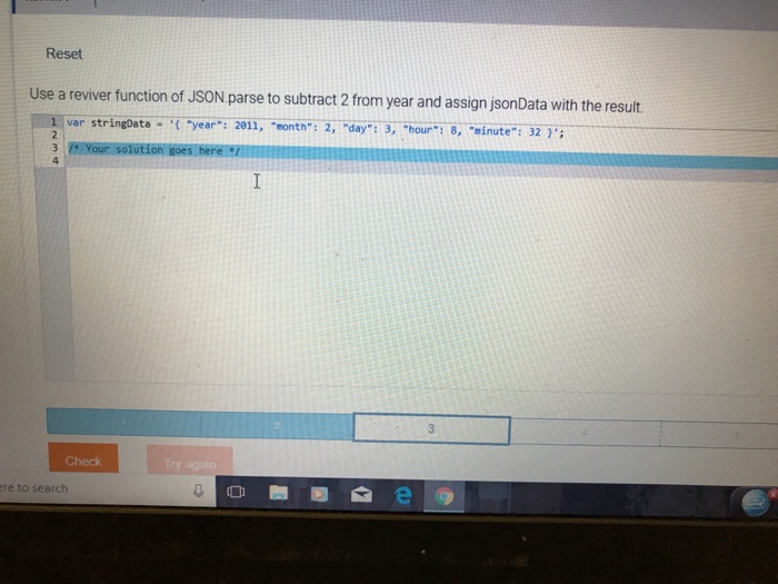  Reset Use a reviver function of JSON parse to subtract 2