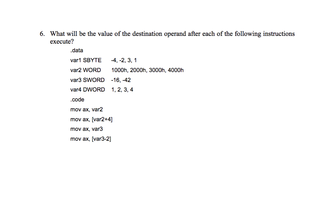 6 Sub eax, 5 Is it possible to set the overflow flag
