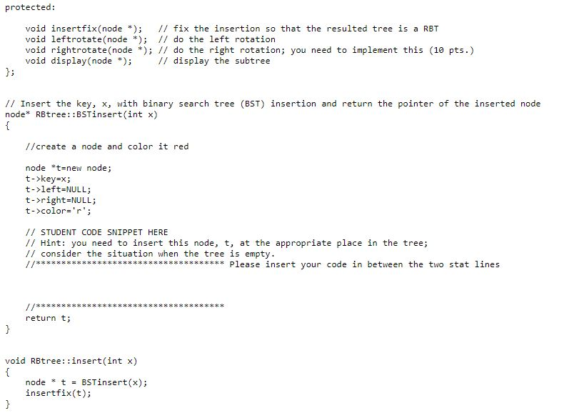 #include using namespace std; // RBT node struct; a node contais 3