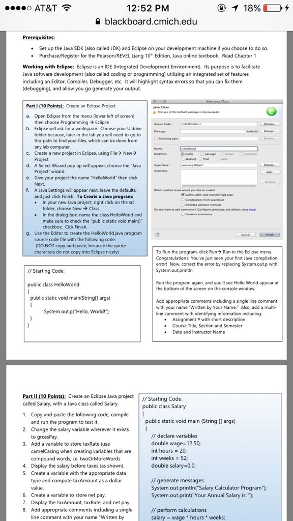 called Salary, with a Java class called Salary public class Salary 1.