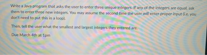 Java program Write a Java program that asks the user to enter