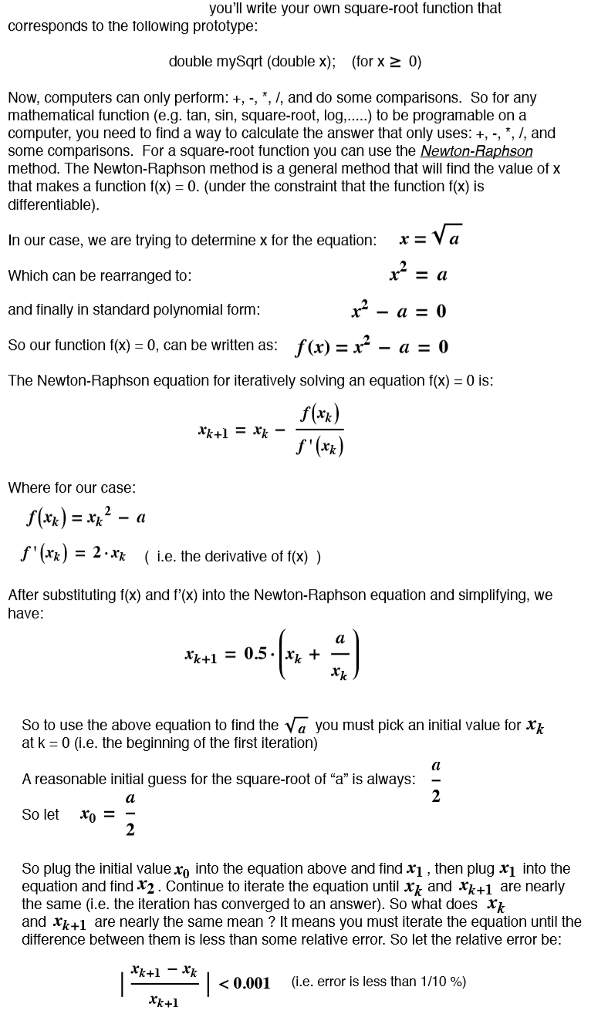 THIS PROGRAM MUST BE WRITTEN IN THE C LANGUAGE AND USE THAT