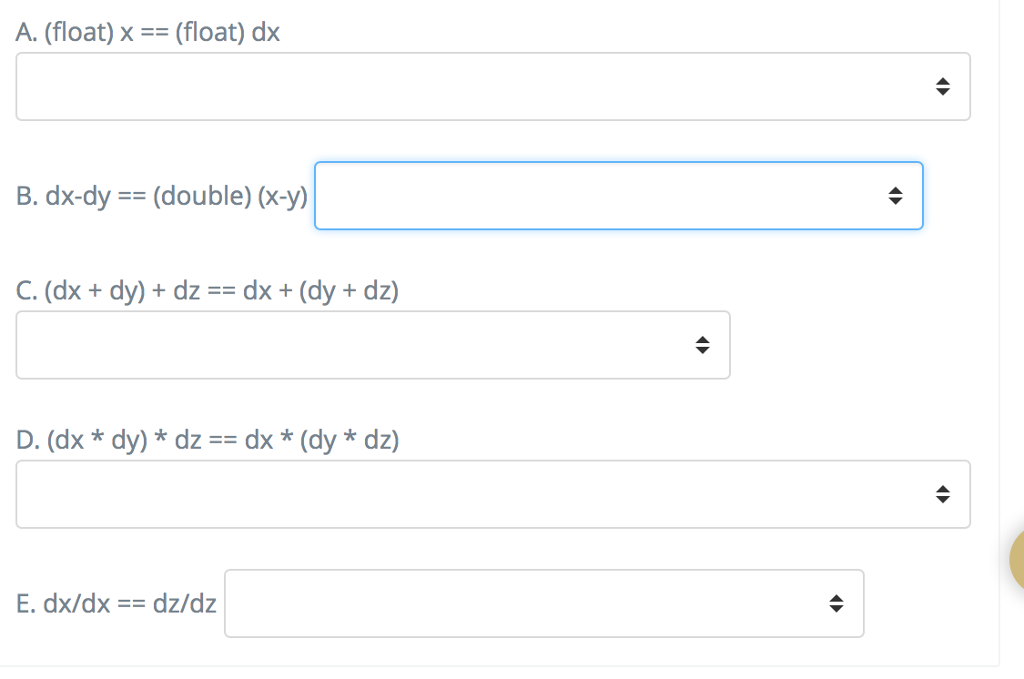 options for b this is for option C this is options for