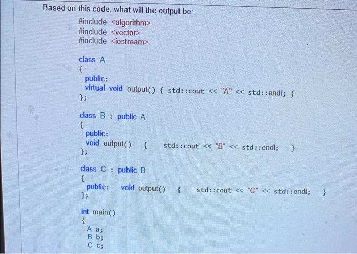  based on this code what do you think the output should