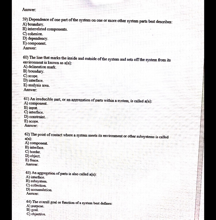 just option thats it. required 53) CASE is an example of a