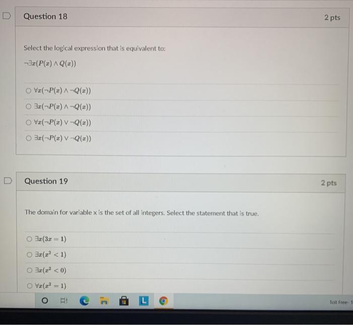 top Op vg Question 21 2 pts The domain for x and