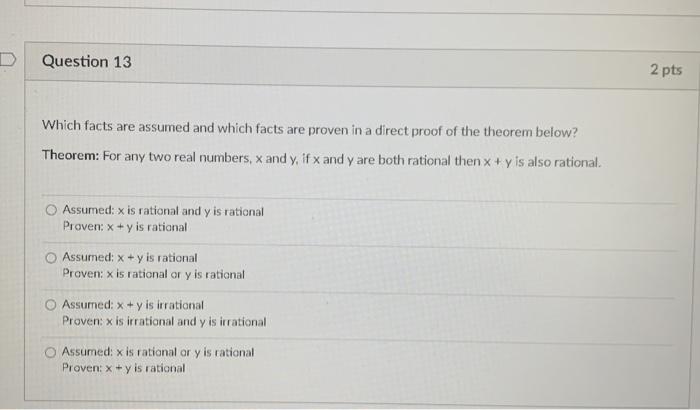 18 2 pts Select the logical expression that is equivalent to: 3x(P)
