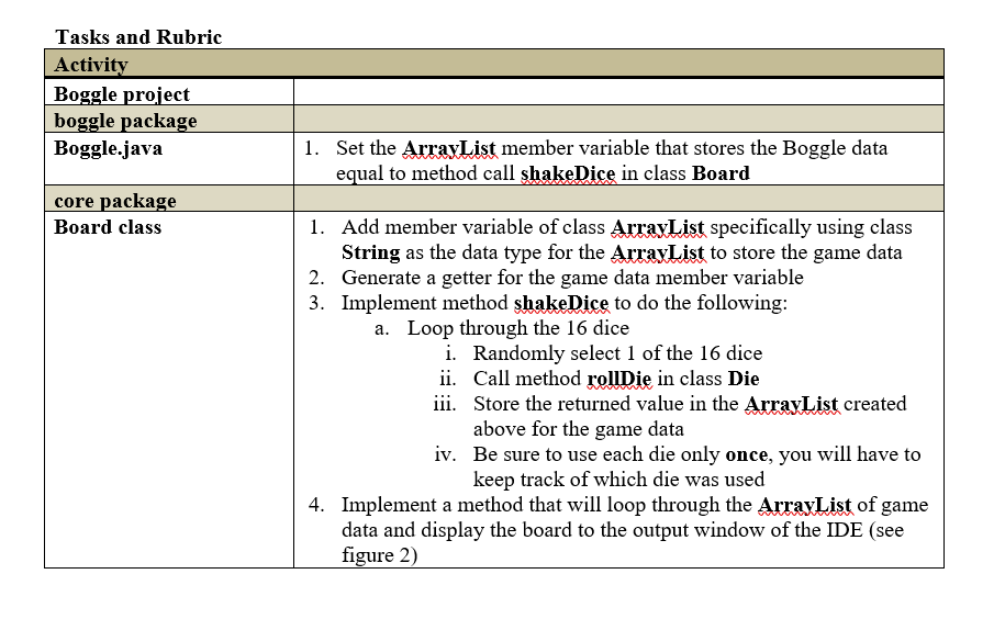 is trying display the game data. int die; @Override public String rollDie()