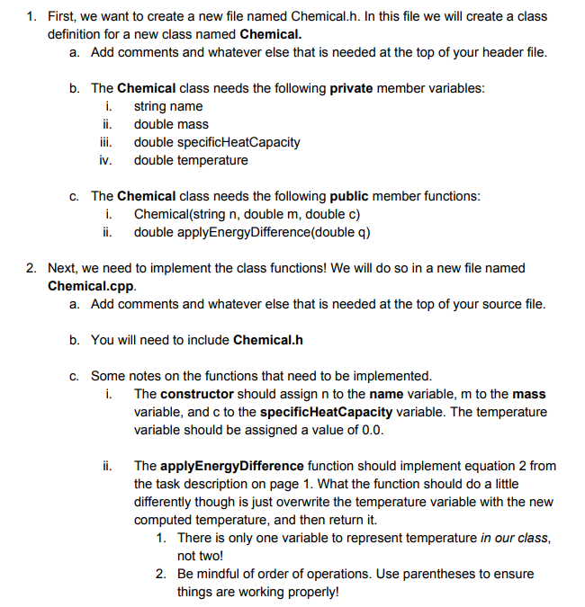 Chemical.h:9:2: error: string does not name a type string name; ^ Chemical.h:16:18: