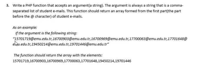  3. Write a PHP function that accepts an argument (a string).