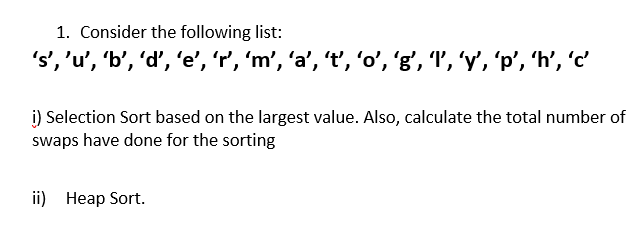 P/S : All answer are not using any programming language. This is
