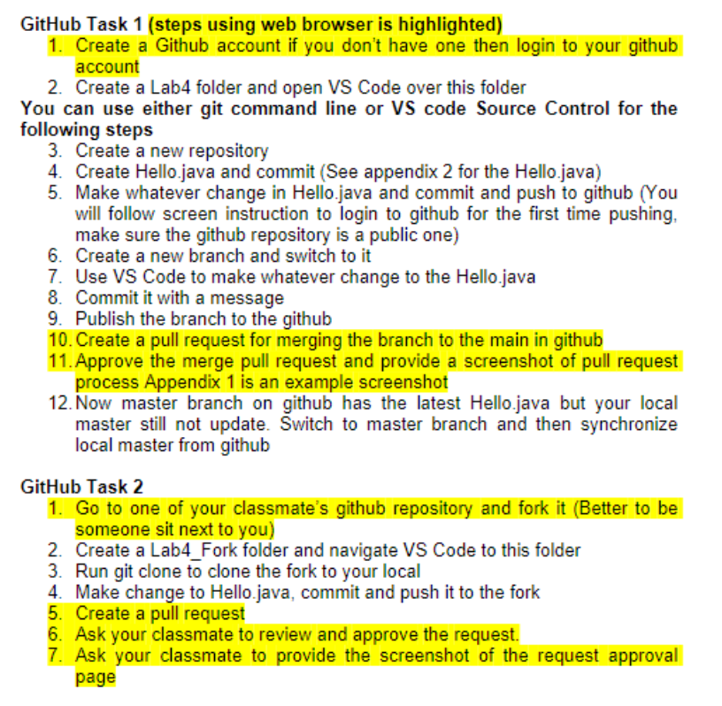  I need step by step please GitHub Task 1(steps using web