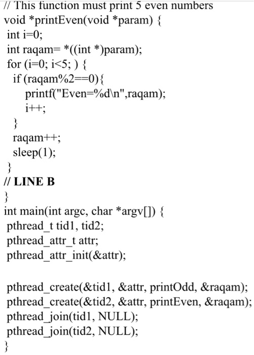 in each region. Also, what will be printed by this program on