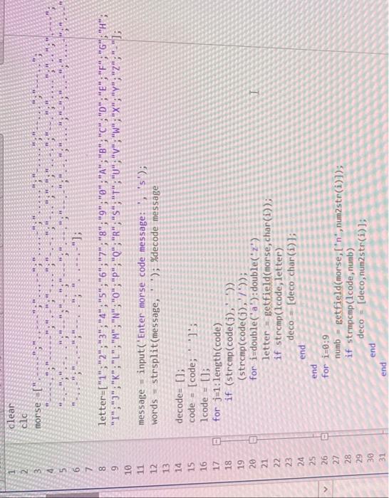 im trying to run this code so i can translate morse code