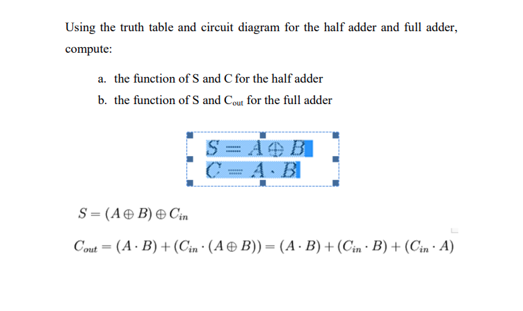 Please explain each step Using the truth table and circuit diagram