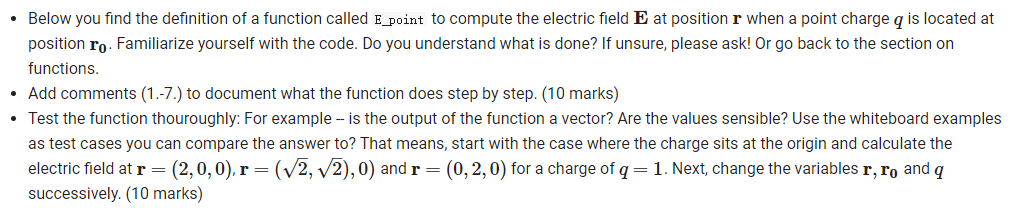  Using Python Below you find the definition of a function called
