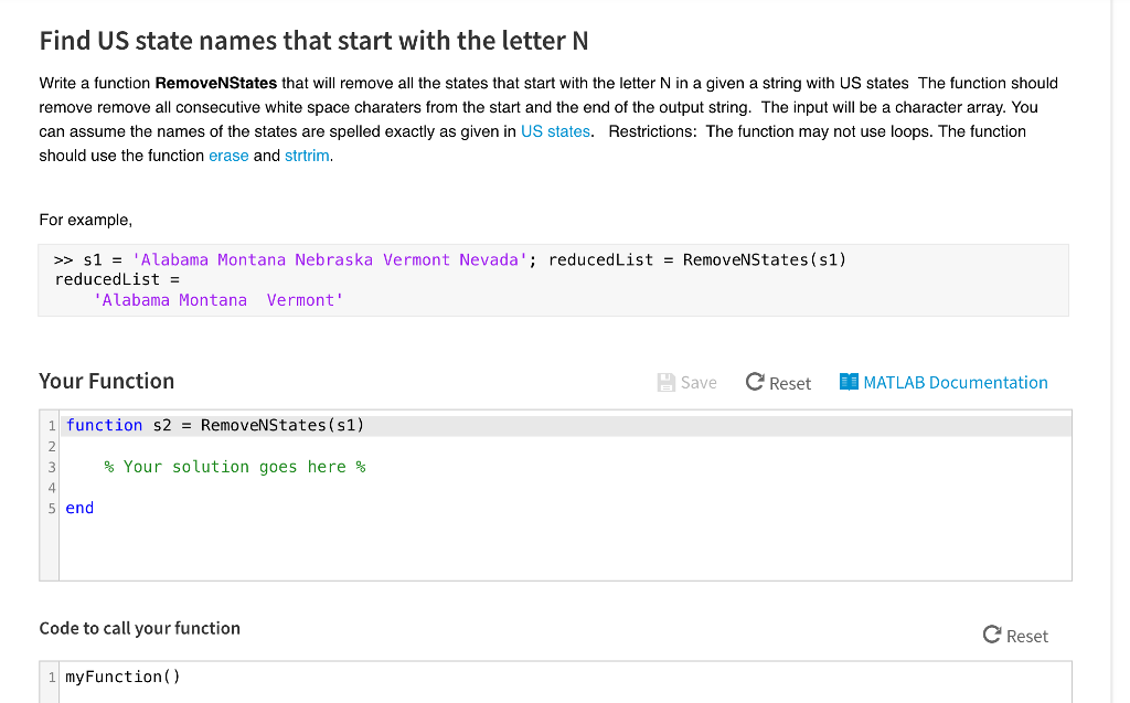 MATLAB programming only! I need help with this question. You CANNOT use