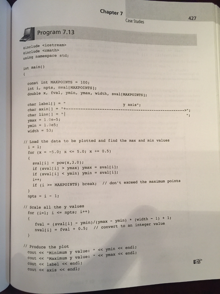 Thank you. (Modify) Modify Program to plot the curve y- 4X3 -