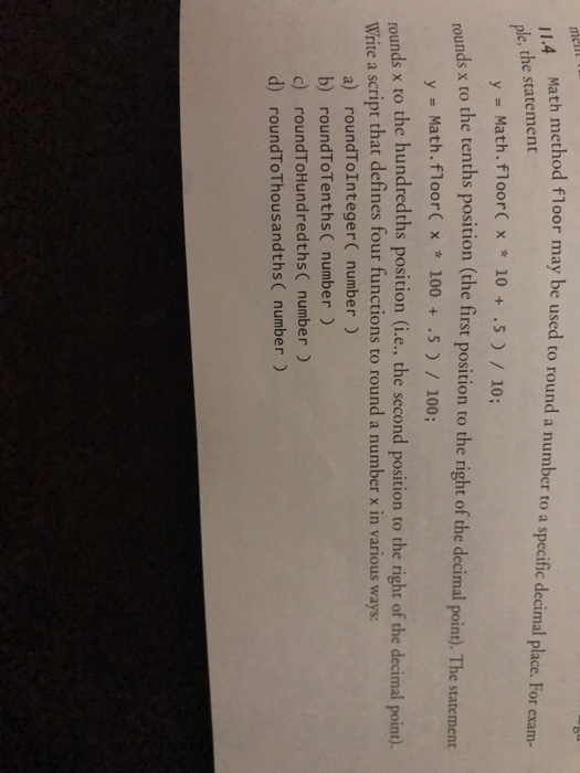  This is for a website in HTML th method floor may