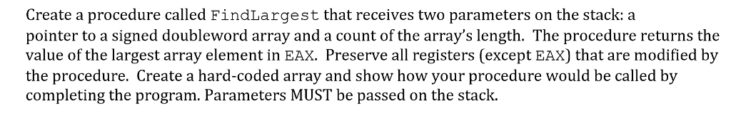 This is my code for FindLargest! My question is what if