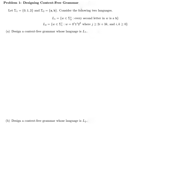 Please show step-by-step solution. Do not provide incorrect solution. Problem 1: Designing