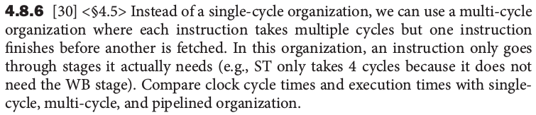 cycle time of the processor. Problems in this exercise assume that individual