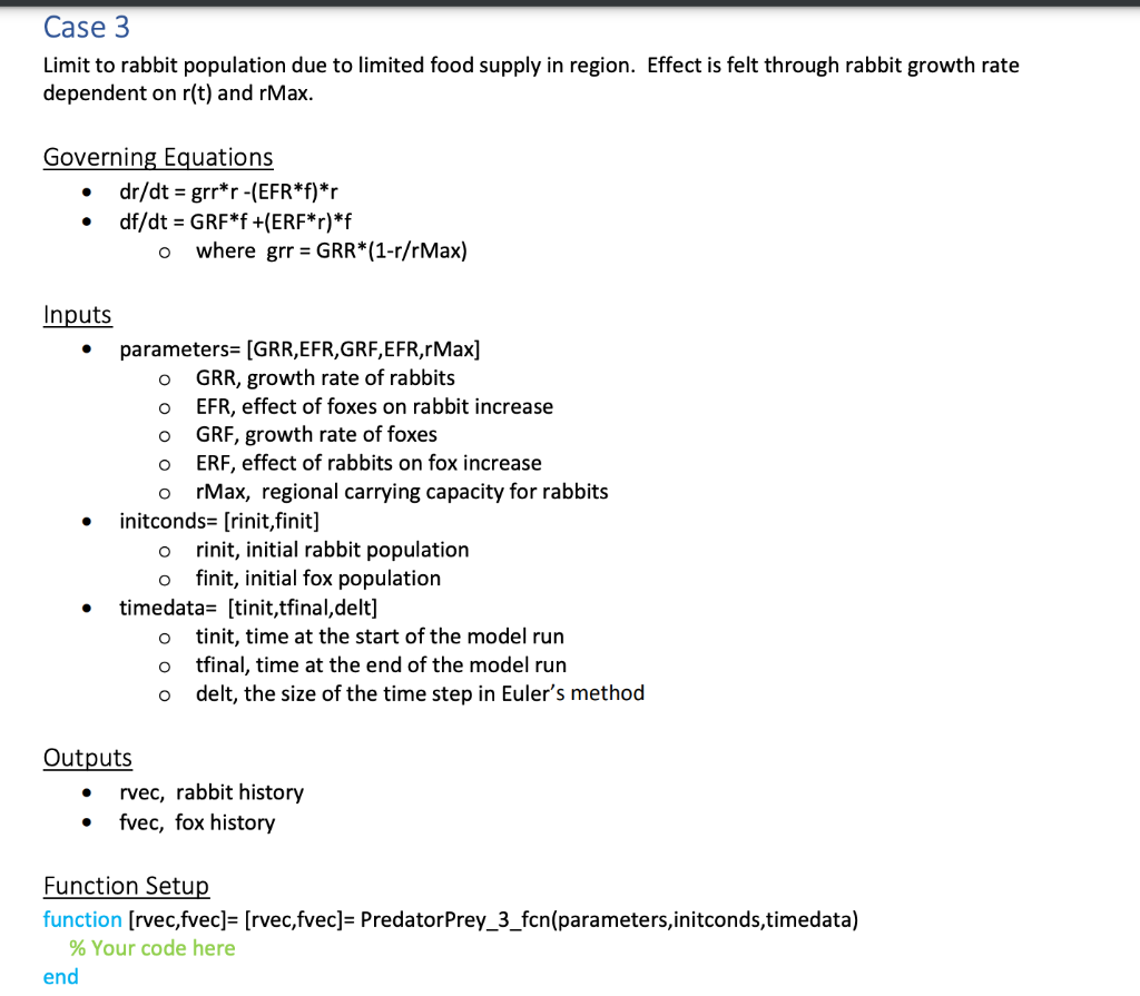 Please use MATLAB to solve this problem. Case 3 Limit to