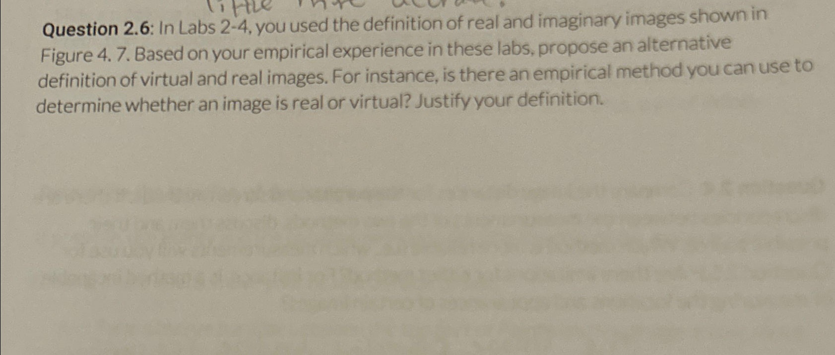  Question 2.6: In Labs 2-4, you used the definition of real