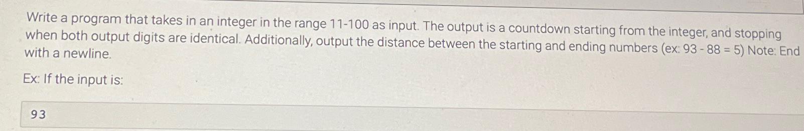  Write a c++ program that takes in an integer in the