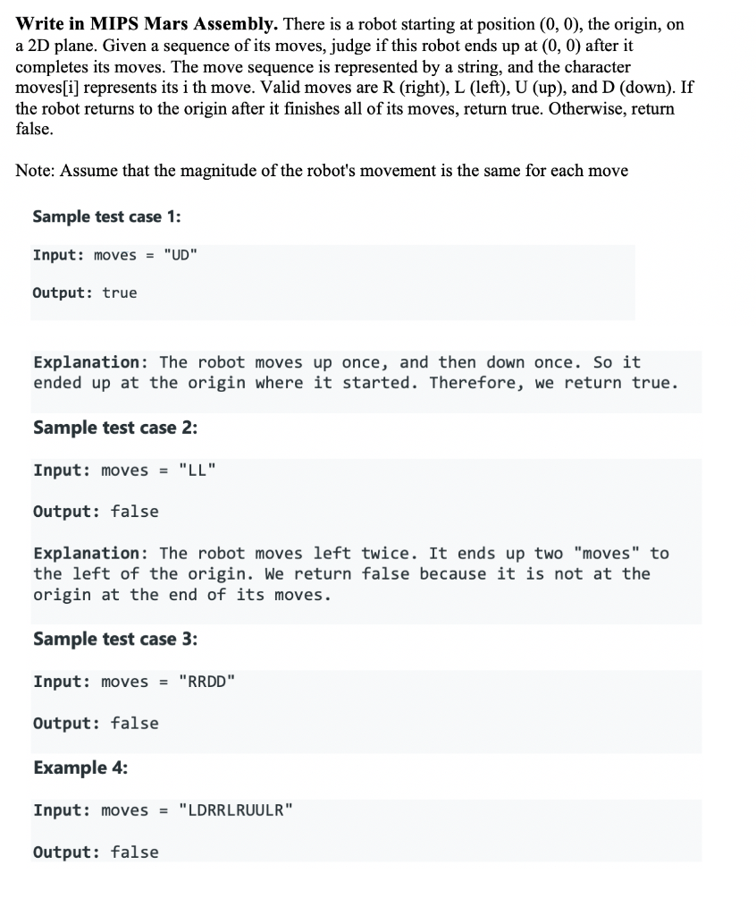 Write in MIPS Mars Assembly Write in MIPS Mars Assembly. There is