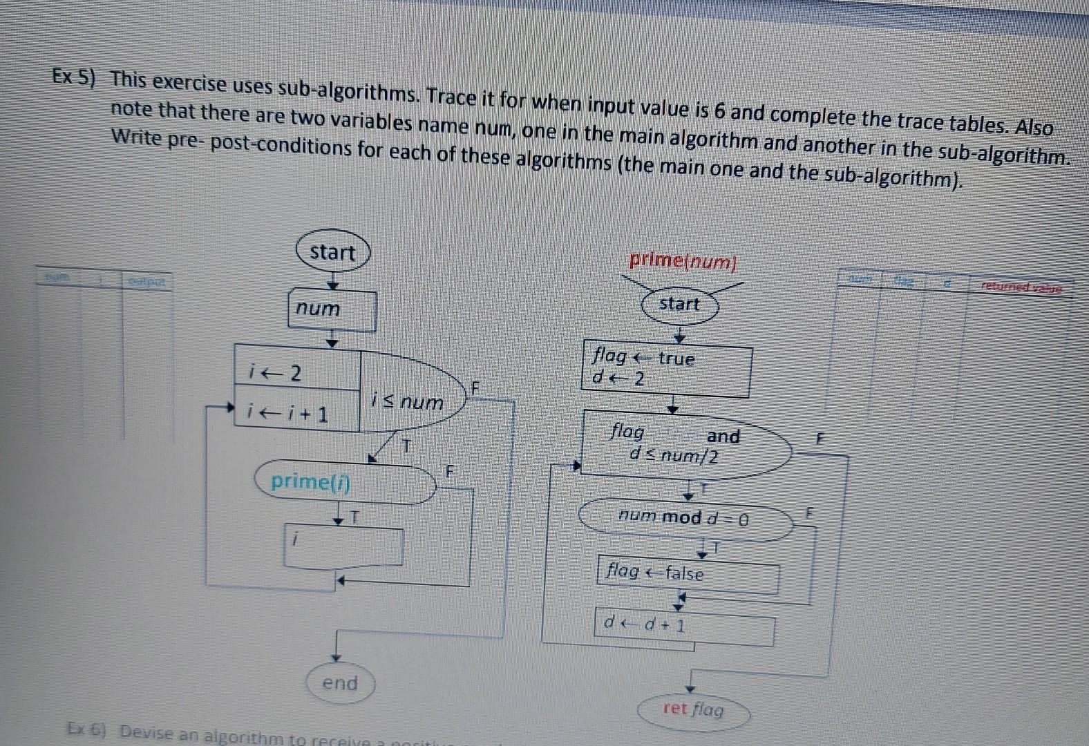  how to write these two in js Ex 5) This exercise