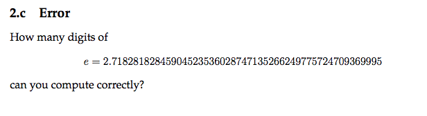 Base of the Natural Logarithm The series +-+-+-+-+-+ = e, approximates e